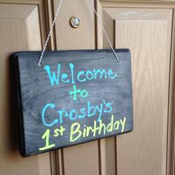 Crosby's 1st Birthday - Hot air balloon