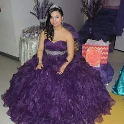 Griselys 'sweet sixteen - Turquoise and purple