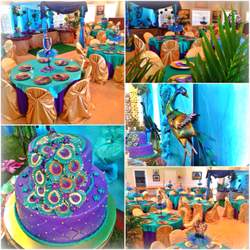 Peacock Inspired Baby Shower  - Kevonti's Peacock Baby Shower 