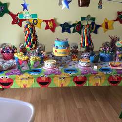 Mason & Quinn's 1st and 2nd Birthday Party - Sesame Street
