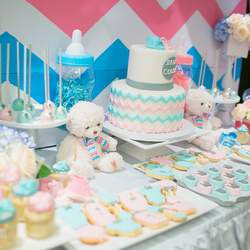 Chevron Themed Gender Reveal Party - Chevron