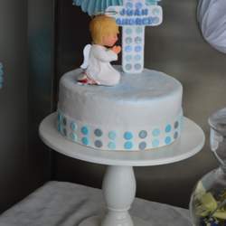 COMUNIÓN CELESTE Y GRIS - ANGEL