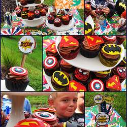 Amazing Vintage Superhero Birthday Party - Vintage Comic Superhero