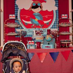Jaime's Vintage Airplane & Travel 1st Birthday - Airplanes