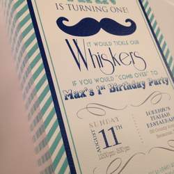 Max's 1st Birthday - Mustaches / Little Man