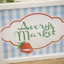 Avery's Market First Birthday  - Vintage Strawberry