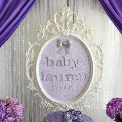Purple & Silver Baby Shower - None