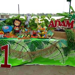 Adam's 1st jungle birthday party - jungle