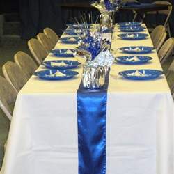 Pastor's 25th Anniversary Banquet - blue and silver