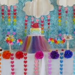 farah's rainbow sweet table - Rainbows