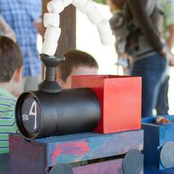 Dane's Vintage-y Train Party - Trains