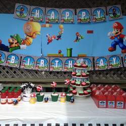 Charles 6th Birthday Party - Mario Brothers