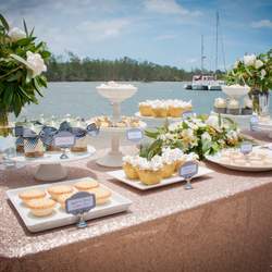 Elegant Beach Christmas / Wedding Table and Dessert Table - None