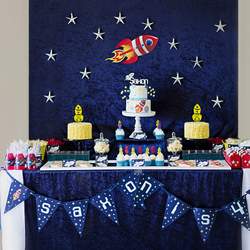 Saxon's 4th Birthday - Rockets / Outer space