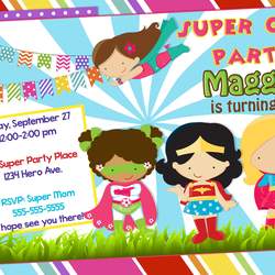 Superhero Girl Birthday Party Celebration - Superheroes