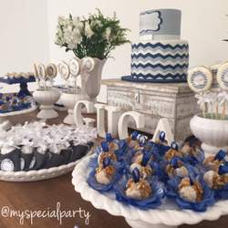 Chevron Baby Shower - None