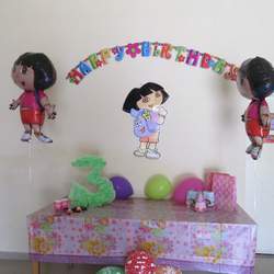 My daughters Iva & Zara 3th Birthday - Dora the Explorer