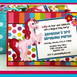 Magic Pink Pony and Unicorn Birthday Bash - Pink Pony and Rainbow Unicorn