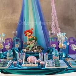 Candy Bar La Sirenita para los 5 añitos de Mía - Mermaids