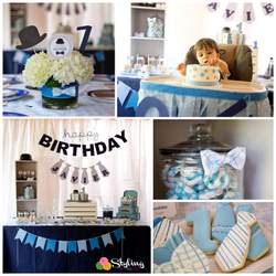 One Little Man's First Birthday - Mustaches / Little Man