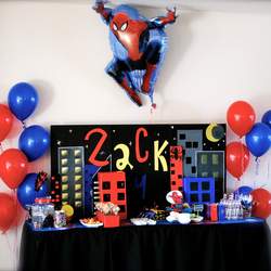 Zack's spiderman party - Spiderman