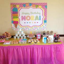 Nora's first birthday  - Ice Cream