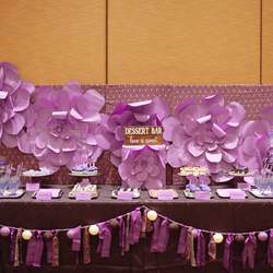 Purple Elegant Dessert Table - Purple Wedding