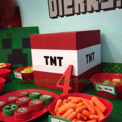Minecraft Painting Birthday  - Minecraft Painting Party