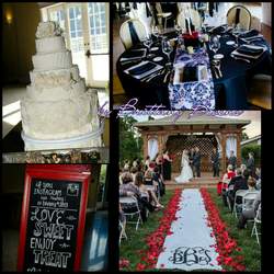 Langston-Bivens Wedding - Red, black and white classic timeless wedding.