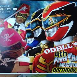 Odell's Megaforce Training Party - Power Rangers 