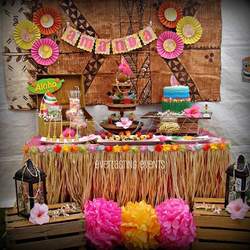 Pretty Luau Candy Table  - Luau / Hawaiian