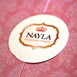 Invitaciones de Nayla - primer año