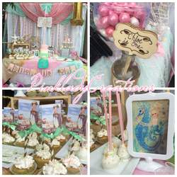 Chloe's vintage mermaid birthday  - Vintage / Retro mermaid 