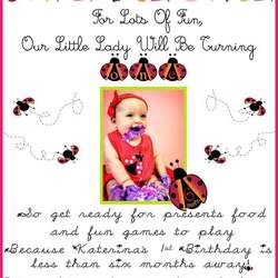 Our Little Lady Turn One - Ladybugs