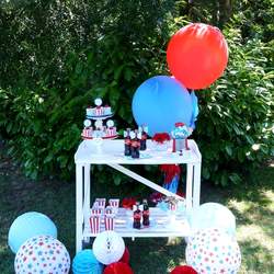 4th of July Party - Red, white and blue, stars & stripes