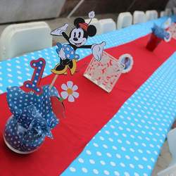 Maribelle's First Birthday Party.  - Vintage Minnie Mouse. 
