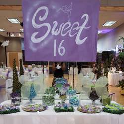 Lauren's  Enchanted Forest  Sweet 16 - Forest and Tinkerbell