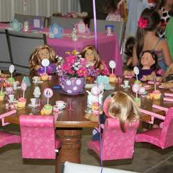 An American girl tea party (Olivia's 6th birthday) - American Girl tea party