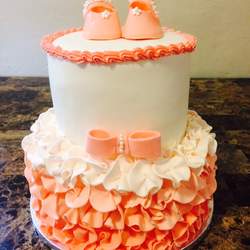 Peaches and cream - Frills and flowers