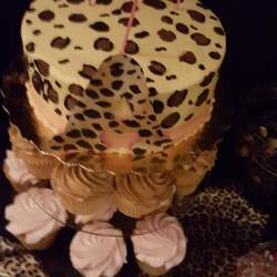 Celebrating 40 Years of Fabulous  - Pink ,Gold & Cheetah print