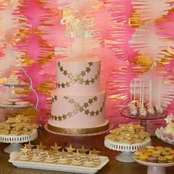 Violet Everly Turns One! - Pink and Gold Twinkle Twinkle