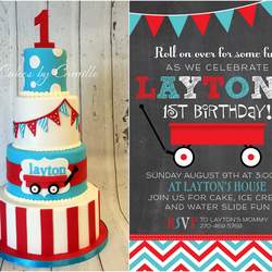 Layton's Little Red Wagon First Birthday Bash - Little Red Wagon