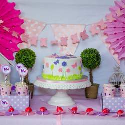 Pink & purple butterfly babyshower  - butterfly 