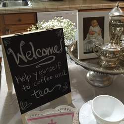 Vera's Afternoon Tea Christening Party - Tea Party; vintage; doilies