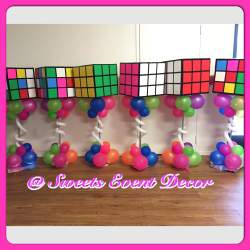 80's Theme Quince  - 80's Theme - Rubix Cube 