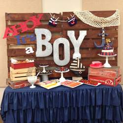 Ahoy it's a Boy - Nautical