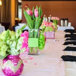 pink and Green bridal shower - None