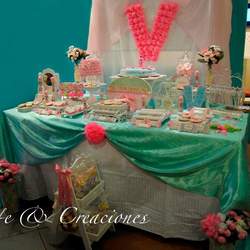 Valentina's shabby chic birthday PARTY  - Shabby chic pink and green 