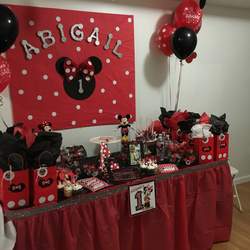 Abby 1st  birthday  - Minnie Mouse 