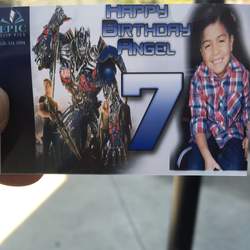 Angel 7th birthday pop - Transformers